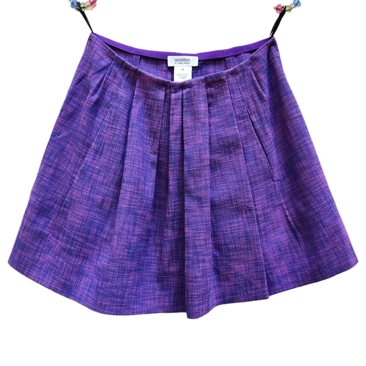 Purple Short Flared Skirt - Sonia Rykiel - Women