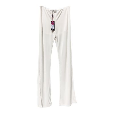 Pantalone fluido donna con vita elastica, vestibilità progettata per donne alte