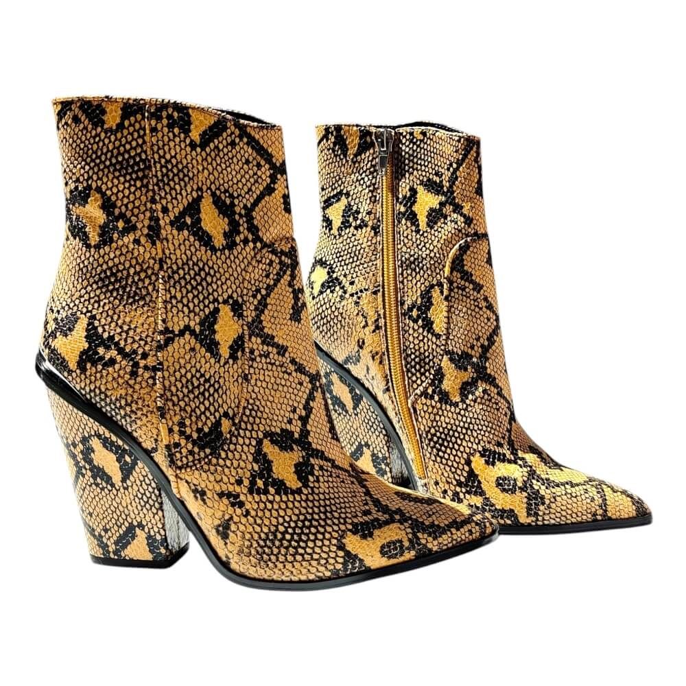Python Western Ankle Boots for Women - Steve Madden