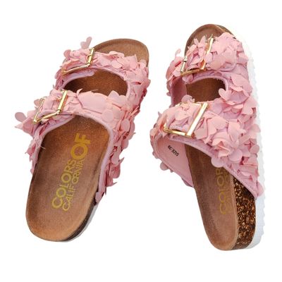 Mules Femme Rose - Fleurs - Taille 36