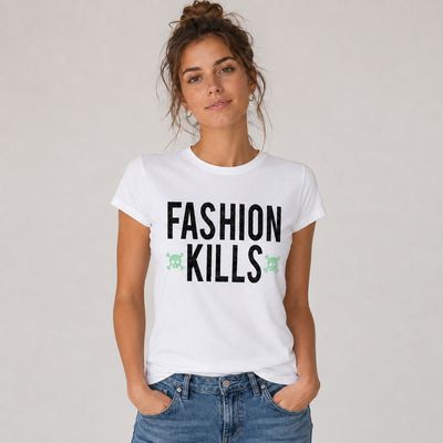 T-shirt à message pailleté Narcisso Rodriguez - M