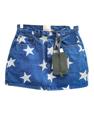 Mini jupe en jean imprimé étoiles – 25 • 28