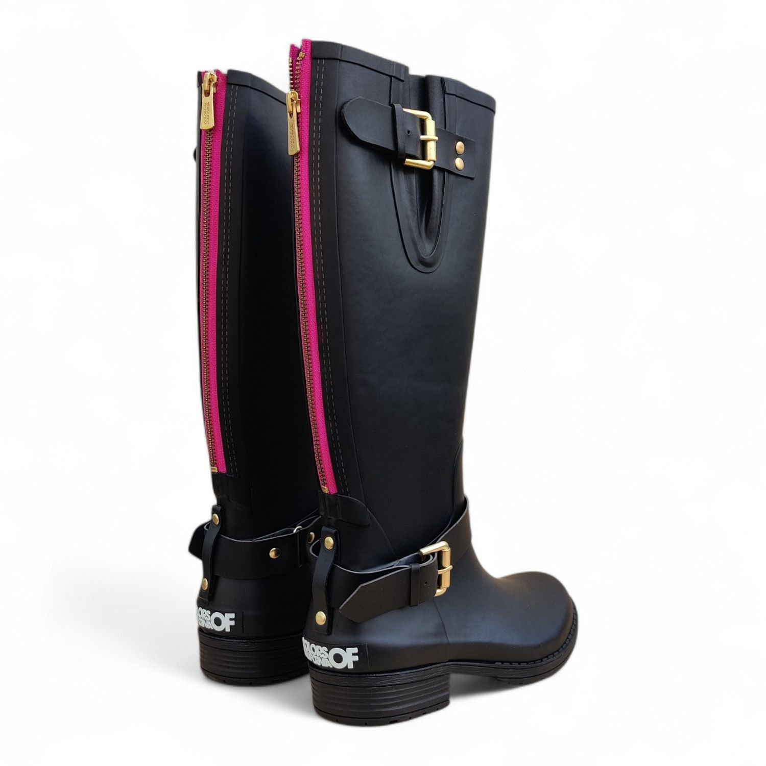 Bottes pluie femme cavalière noir