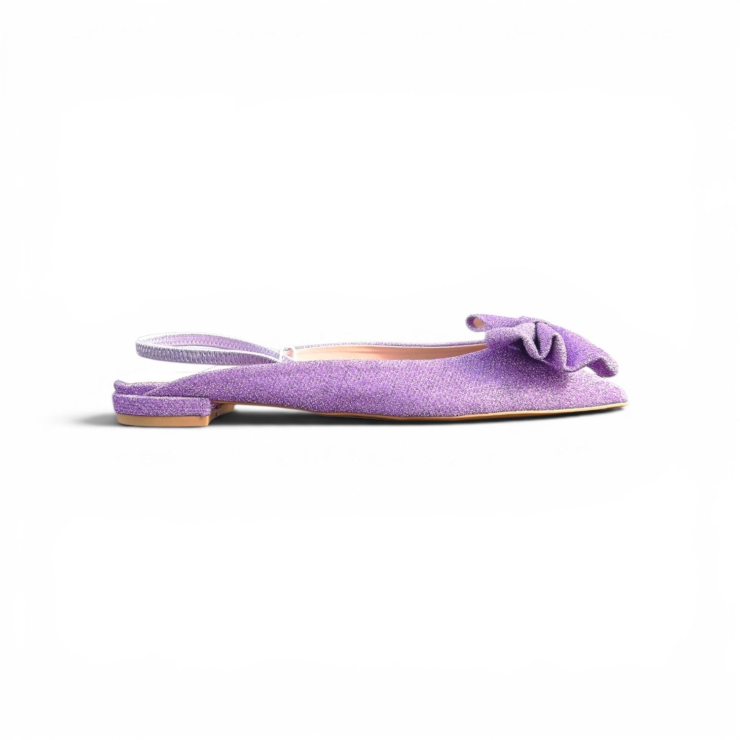 Ballerines pointues lavande pailletées - 37