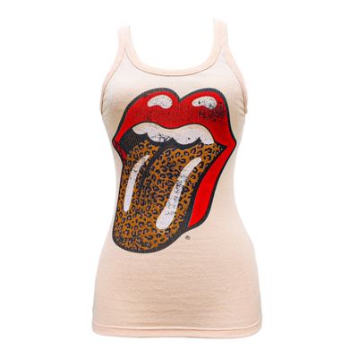 T-shirt débardeur Rolling Stones beige rosé - 36