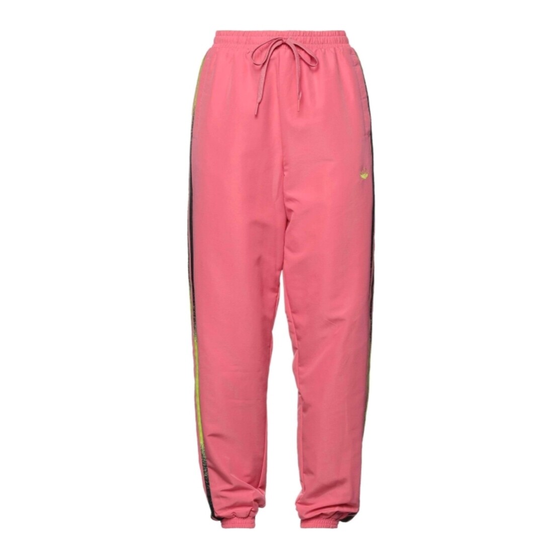 Pantalon jogging femme rose avec taille haute et bandes latérales - Adidas