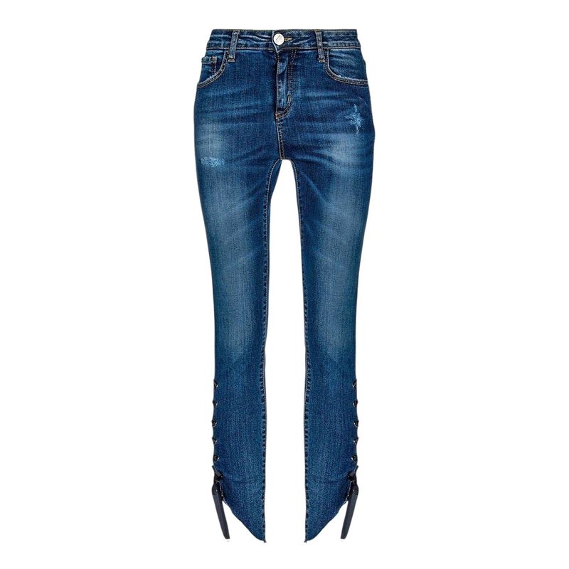 Jean court skinny lacets - 26 28