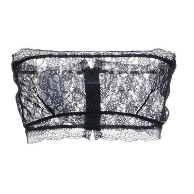 Top brassière dentelle femme noir