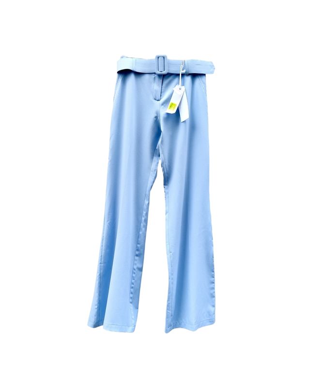 Pantalon tailleur évasé- bleu ciel - taille haute 42