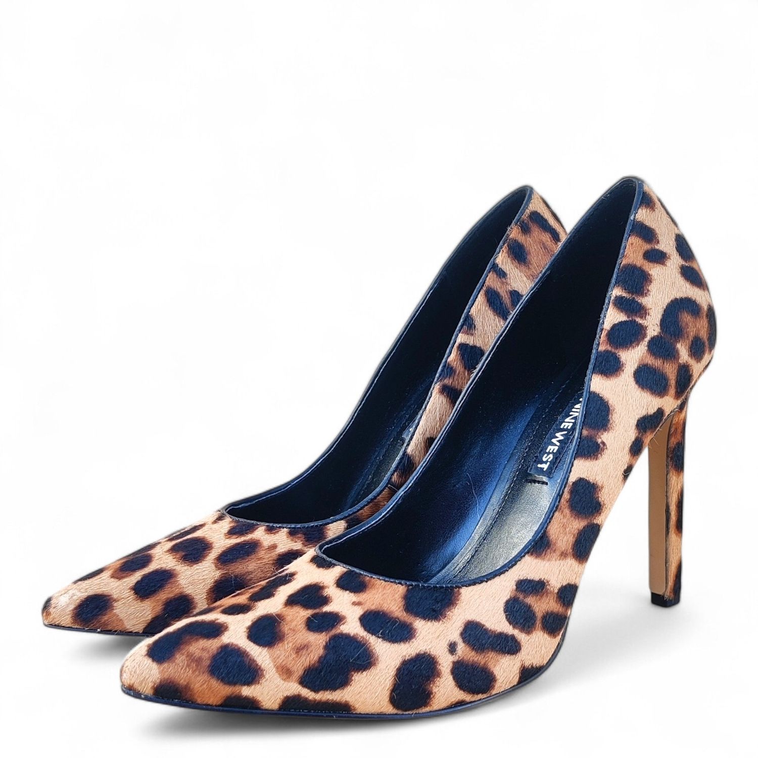 Escarpin femme léopard talon poulain - 38