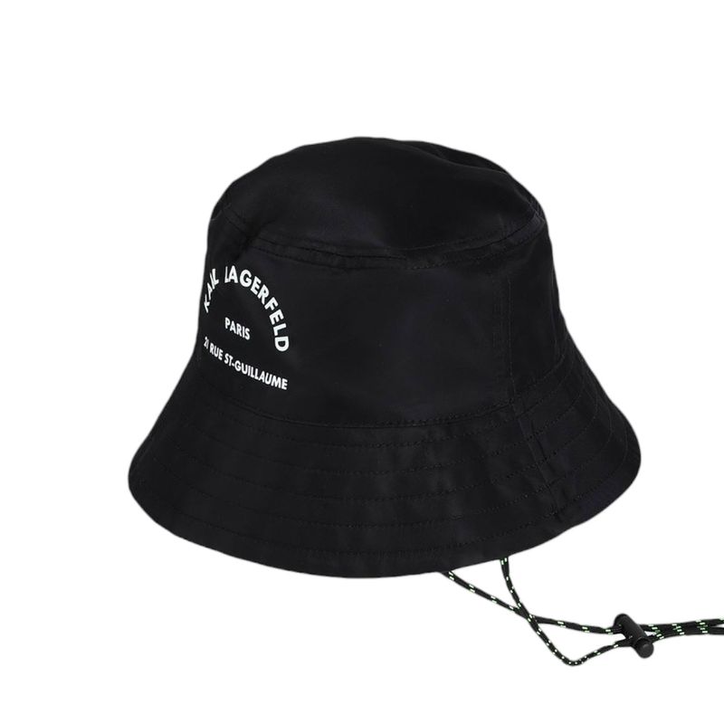 Bob de pluie réversible - Karl Lagerfeld – noir et vert fluo