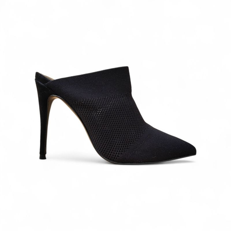 Mule femme noir talon aiguille bout pointu 38.5