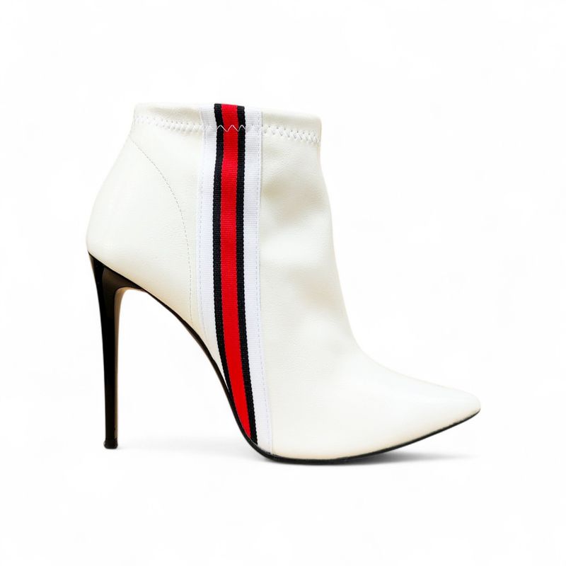 Bottines blanches vernies talon aiguille 39