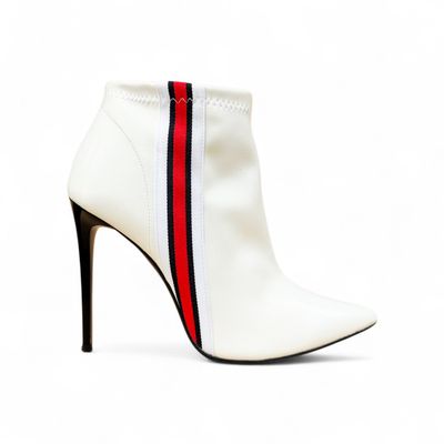 Bottines blanches vernies talon aiguille 39
