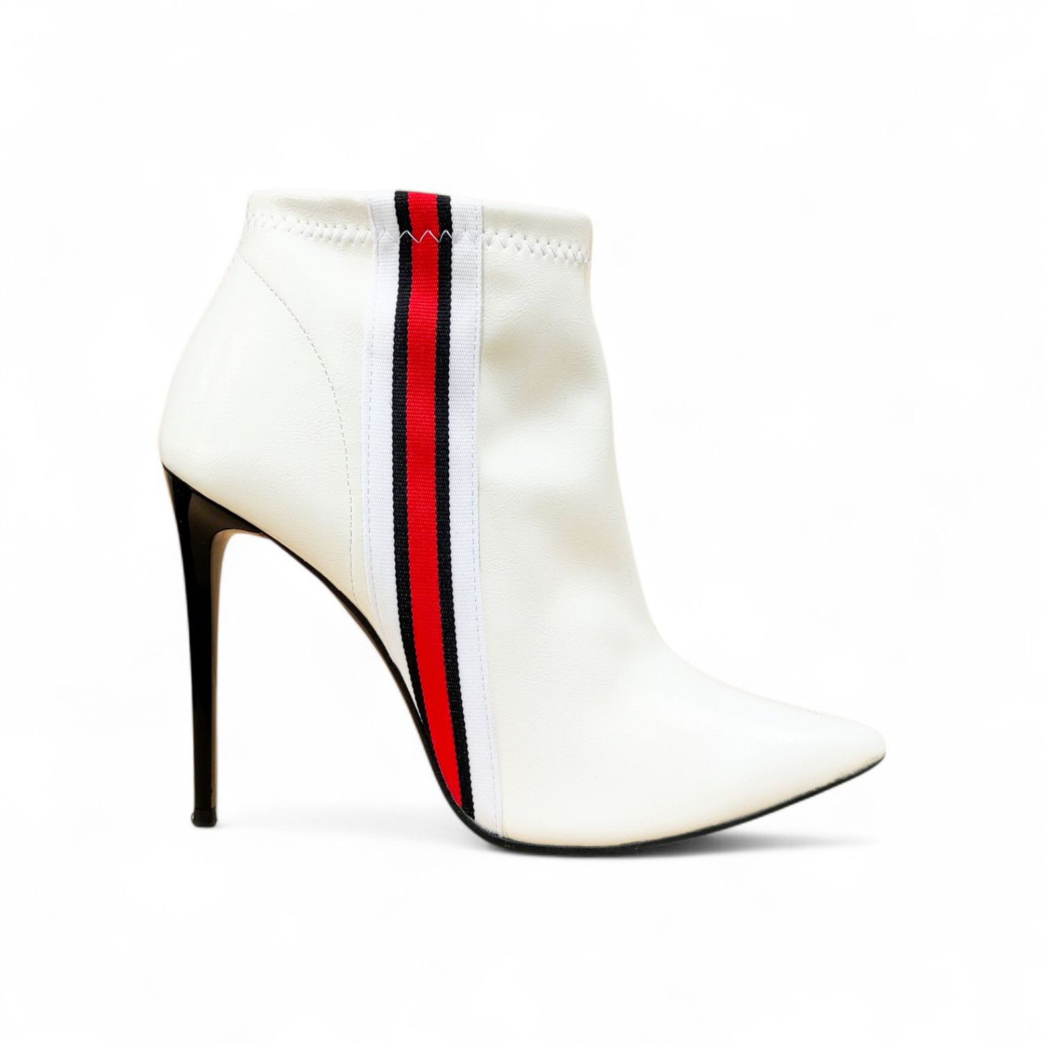 Bottines blanches vernies talon aiguille 39