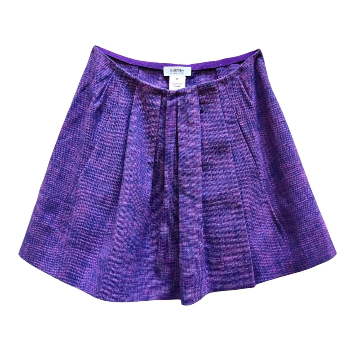 jupe femme courte violette Sonia Rykiel