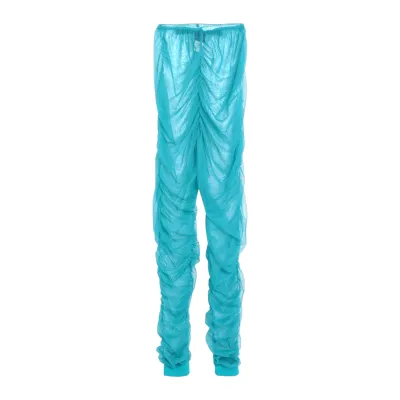 pantalon legging mesh/tulle transparent turquoise femme 
