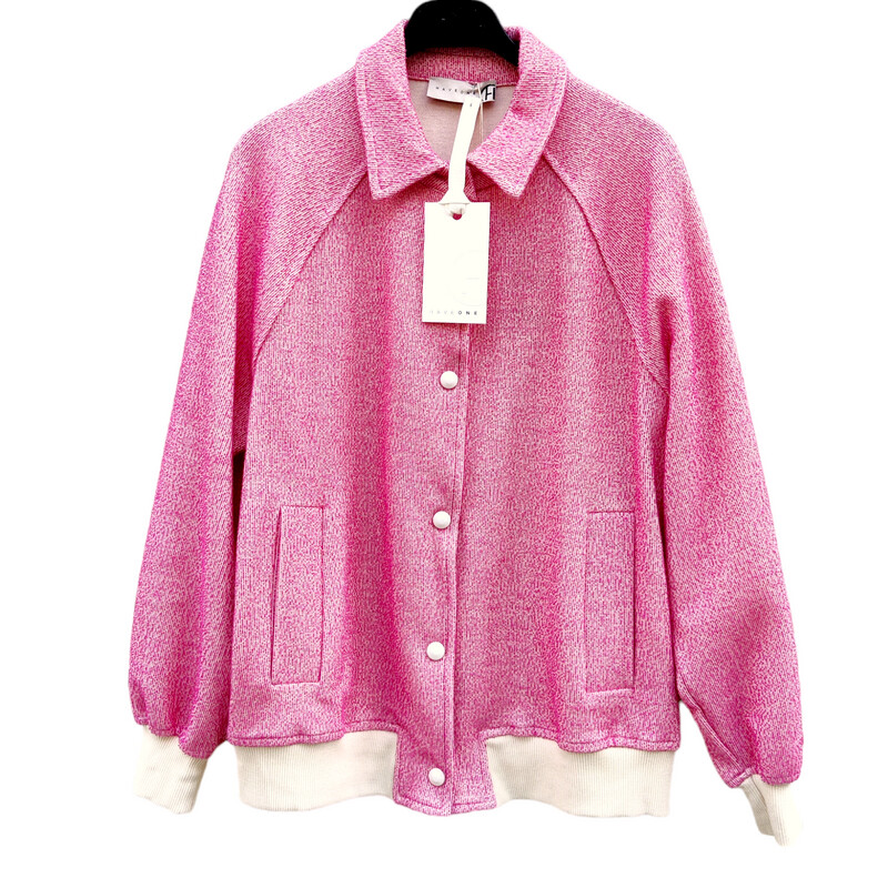 bomber femme coton rose 