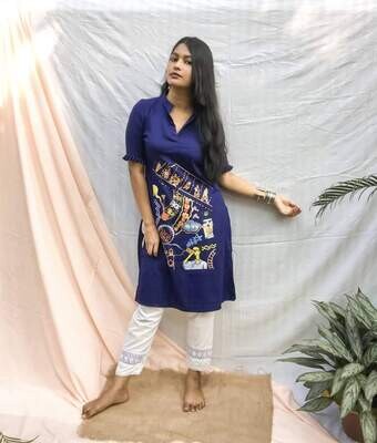 Royal Ray blue Kurti
