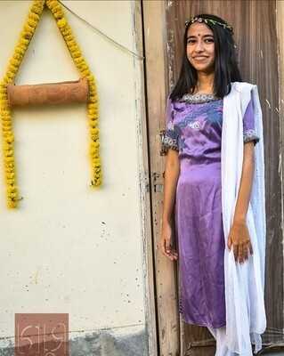 Silky Falgun Kameez