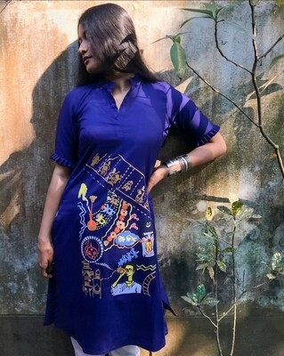 Royal Ray blue Kurti