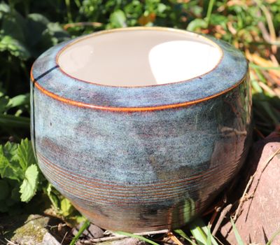 Blue Rimmed Bowl