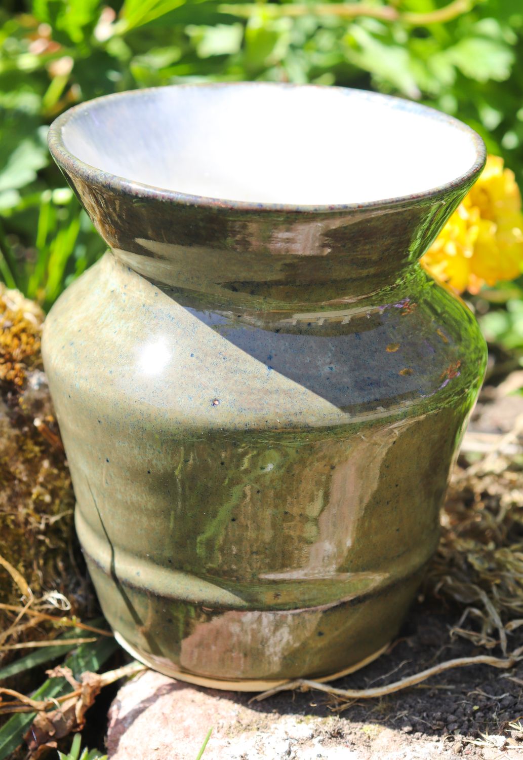 Green Turtle Vase