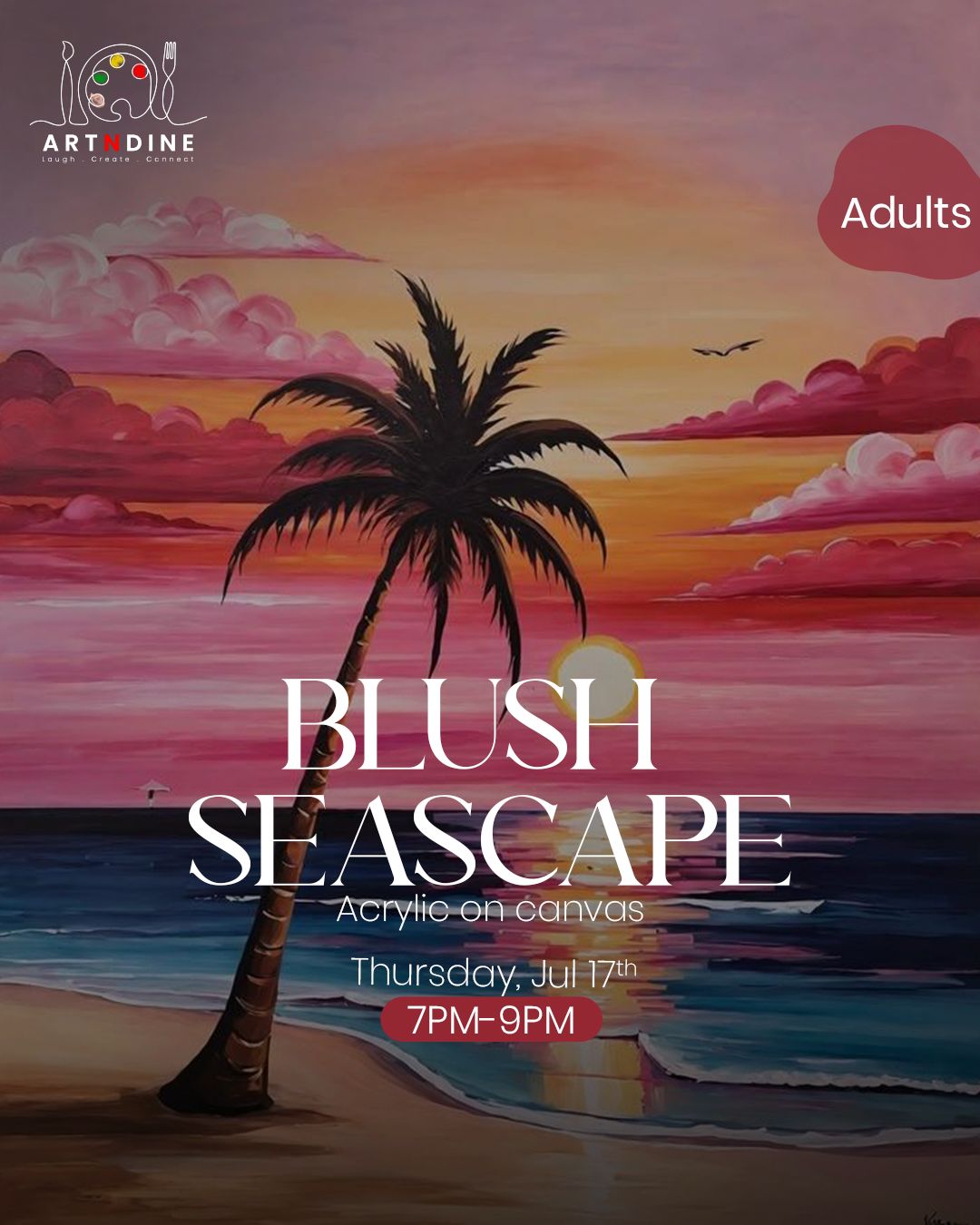 BLUSH SEASCAPE - ARTISTIC NIGHTS - THURS, JULY 17TH, 7-9PM