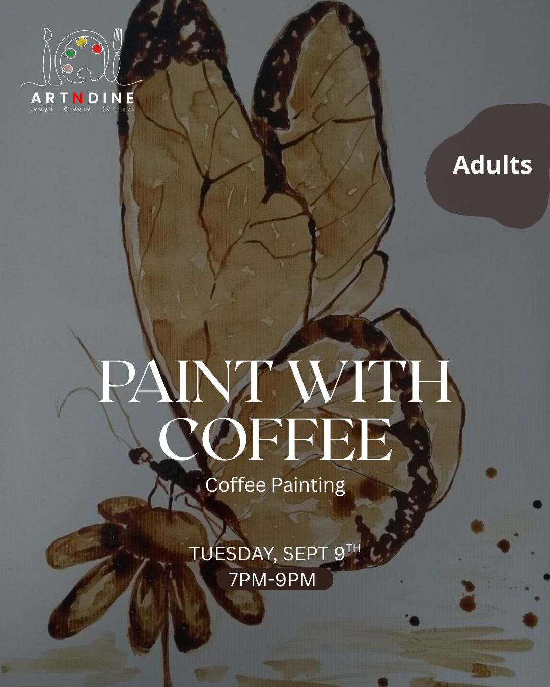 PAINT WITH COFFEE- ARTISTIC NIGHTS- TUES, SEP 9TH, 7-9PM