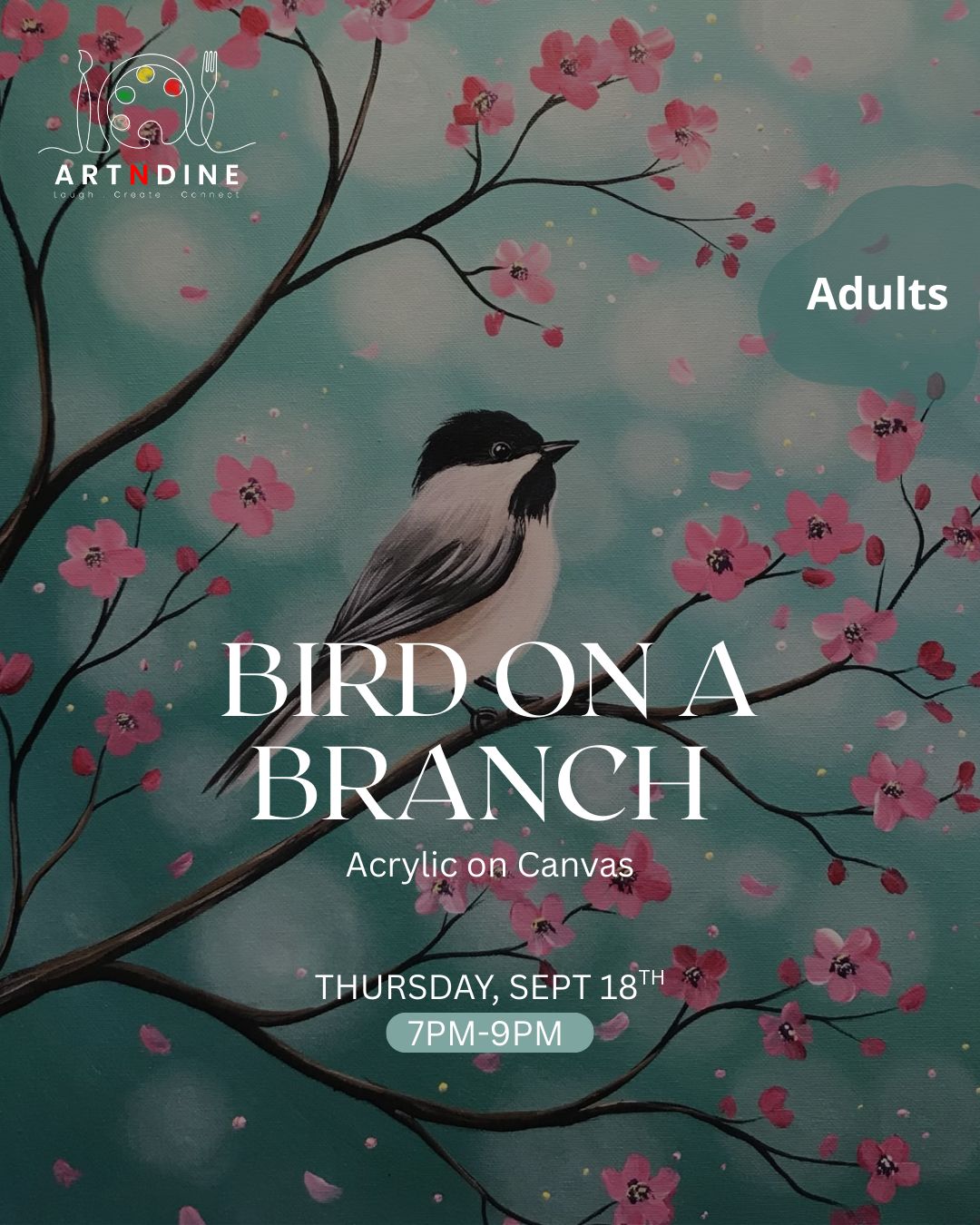 BIRD ON A BRANCH- ARTISTIC NIGHTS- THURS, SEP 18TH, 7-9PM