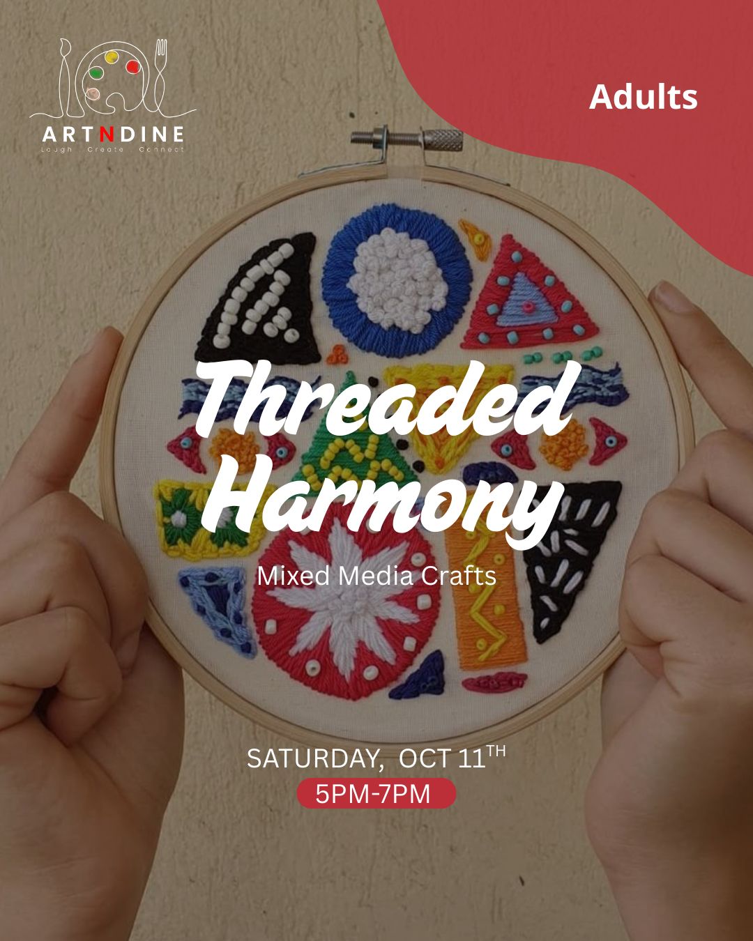 THREADED HARMONY- MIXED MEDIA CRAFTS - SAT. OCT 11TH, 5-7PM