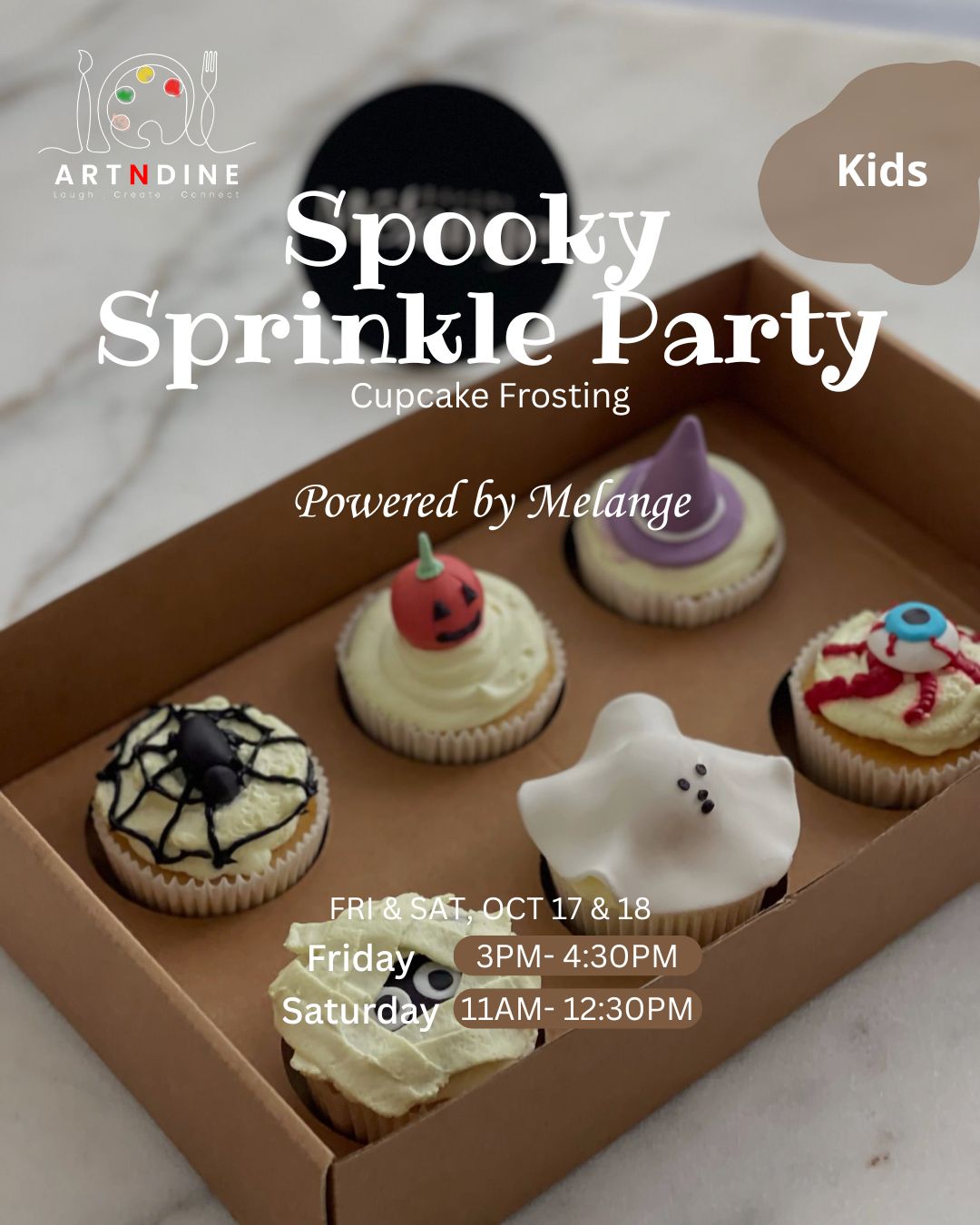 Saturday Kids Club - October 18th in AlAndalus Complex - From 11:00AM - 12:30PM - Spooky Sprinkle Cupcake Decoration