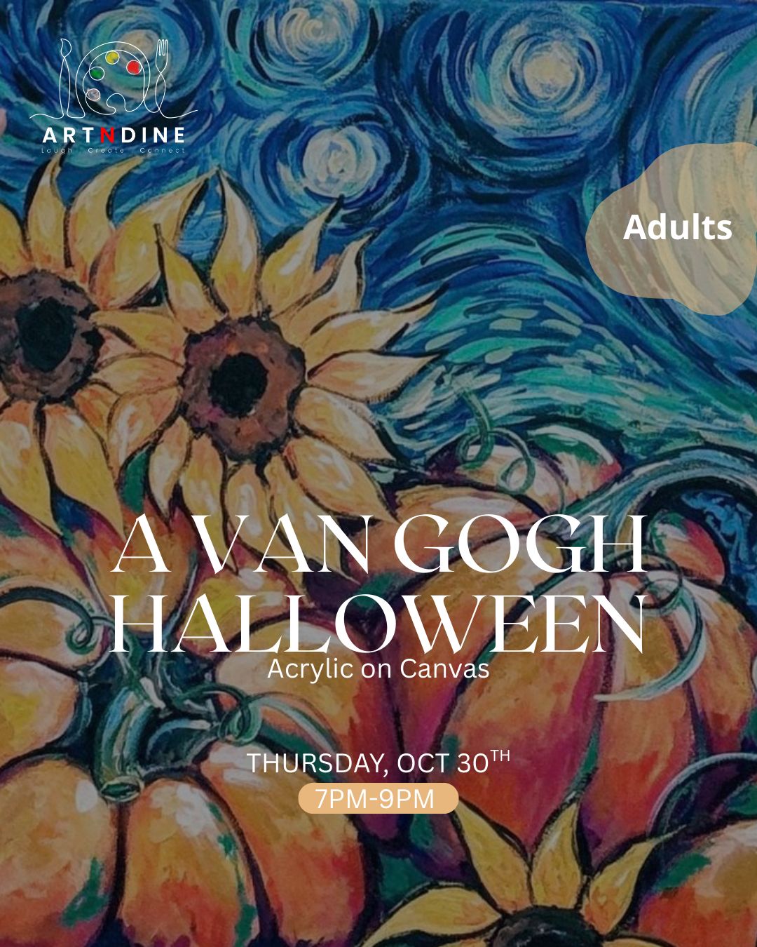 A VAN GOGH HALLOWEEN - ARTISTIC NIGHTS - THURS, OCT 30TH, 7-9PM