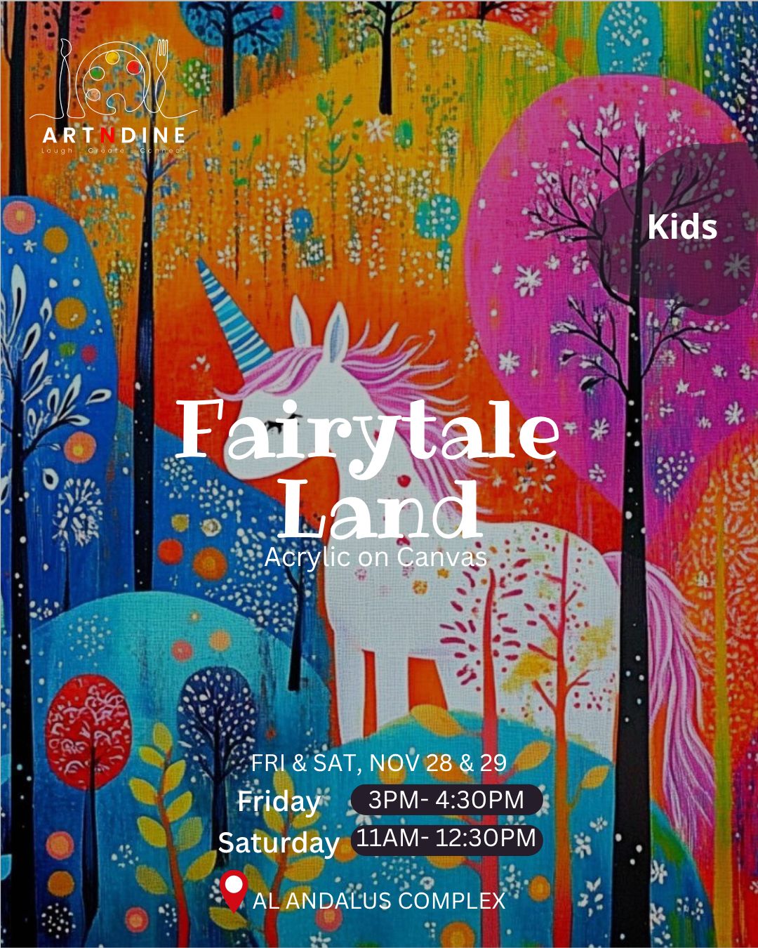 Friday Kids Club - November 28th in AlAndalus Complex - From 3:00PM - 4:30PM - Fairytale Land