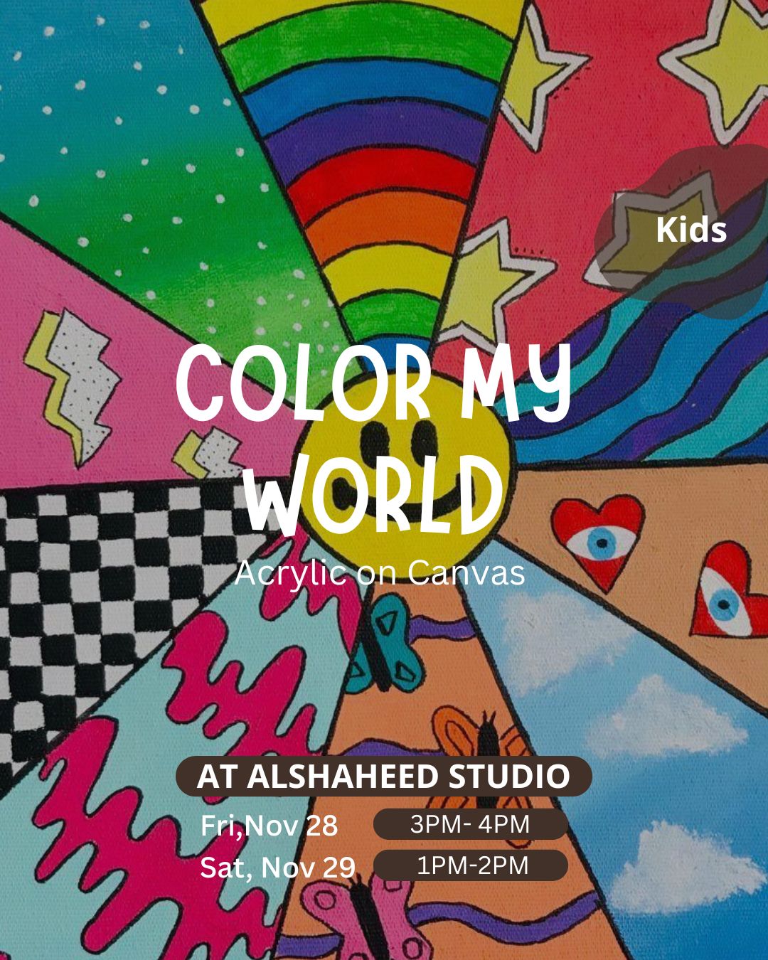 Saturday Kids Club - November 29th in AlShaheed Park - From 1:00PM - 2:00PM - Color My World