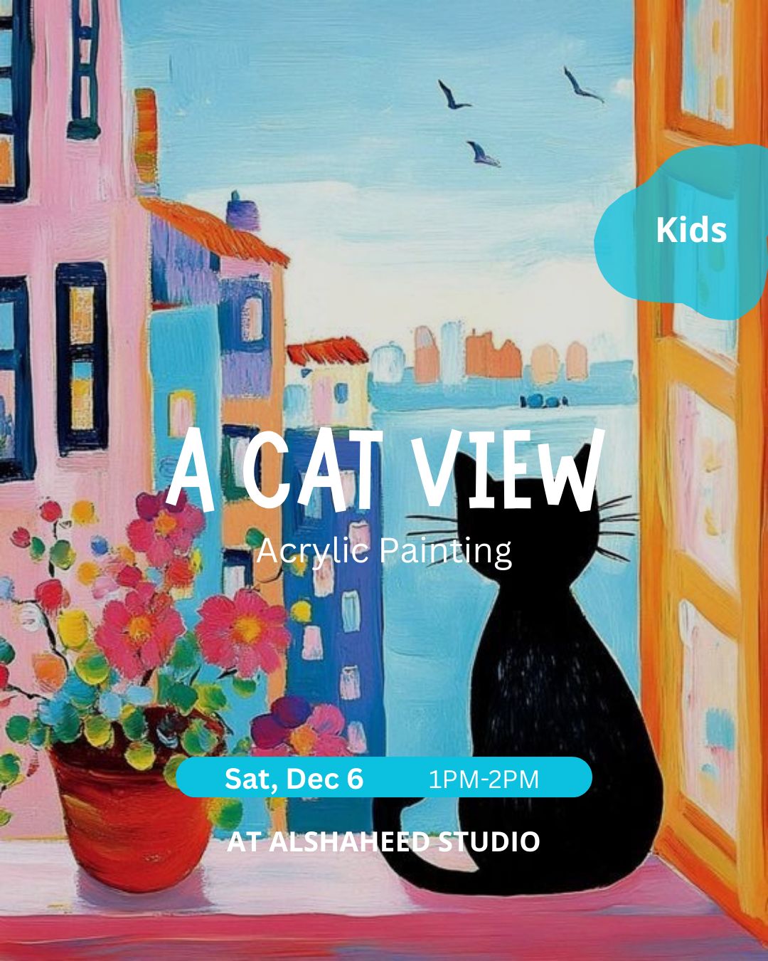 Saturday Kids Club - December 6th in AlShaheed Park - From 1:00PM - 2:00PM - A Cat View