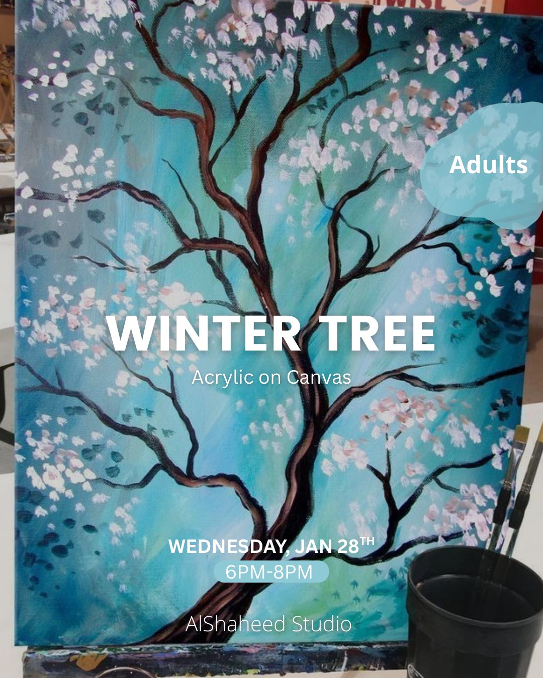 WINTER TREE - ARTISTIC NIGHT - WED. JAN 28TH, 6PM-8PM