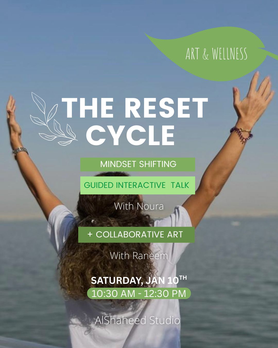 THE RESET CYCLE - ART &amp; WELLNESS - SAT. JAN 10TH, 10:30AM-12:30PM