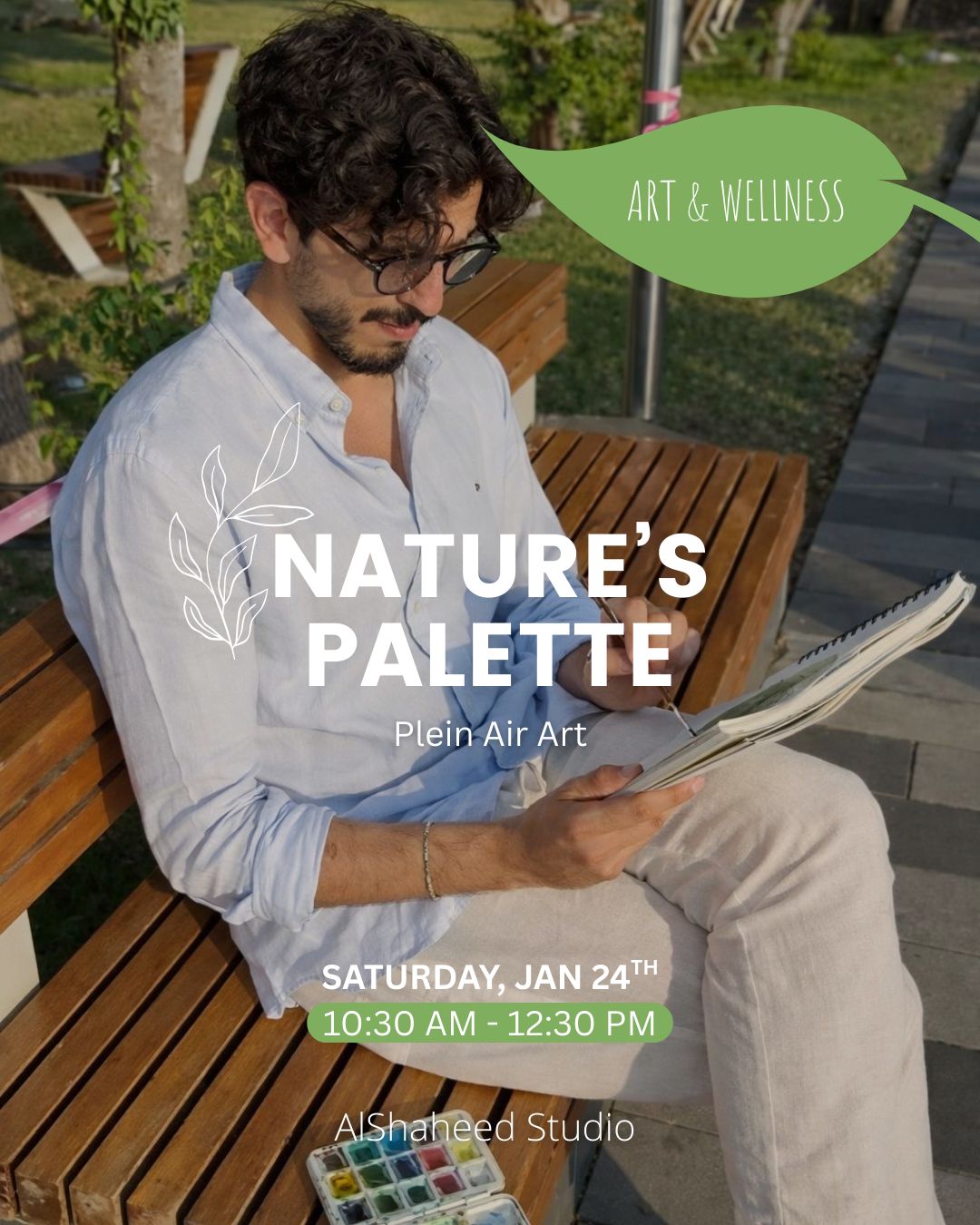 NATURE'S PALETTE - ART &amp; WELLNESS - SAT. JAN 24TH, 10:30AM-12:30PM