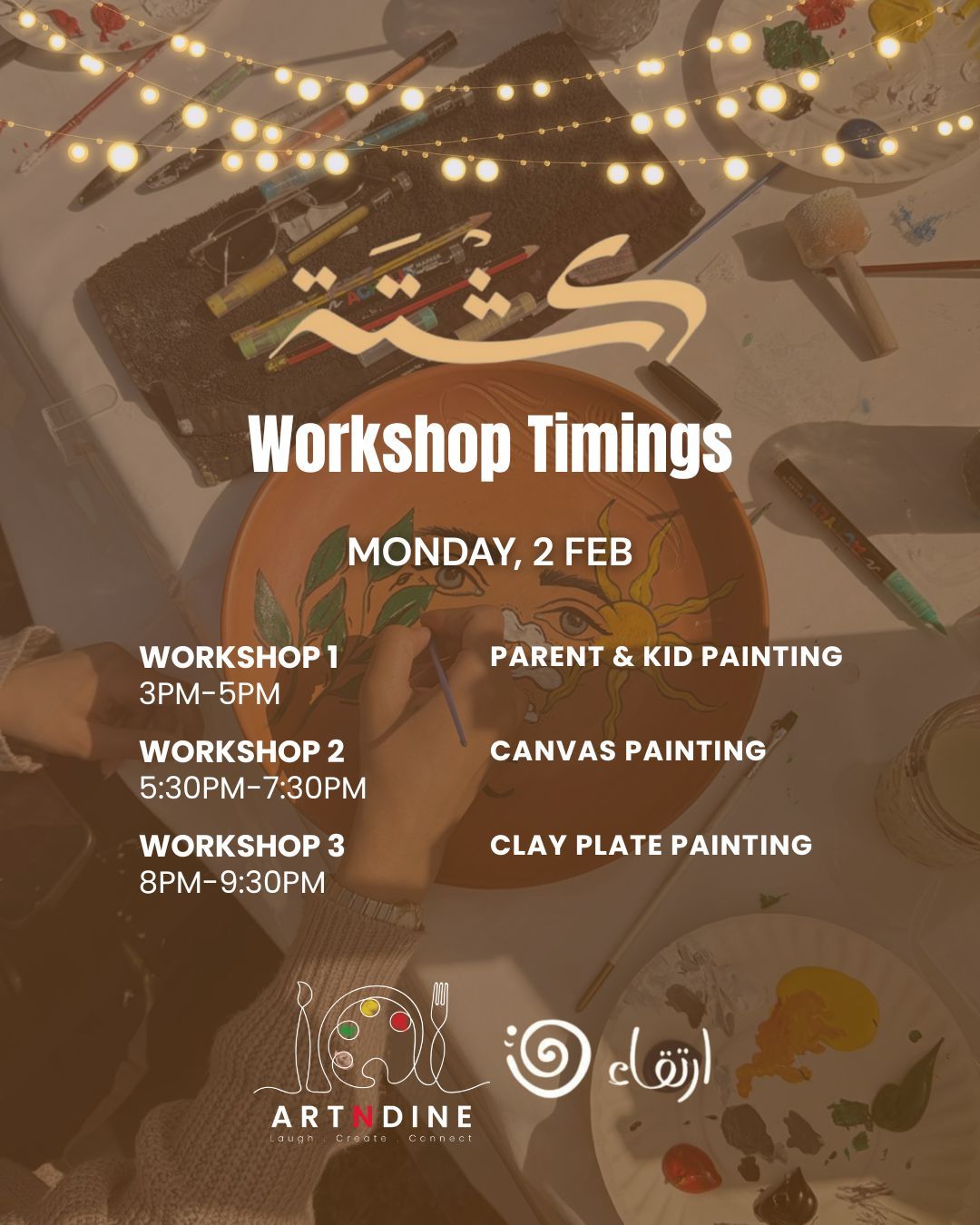 The Kashta Workshops - Monday 2nd Feb.