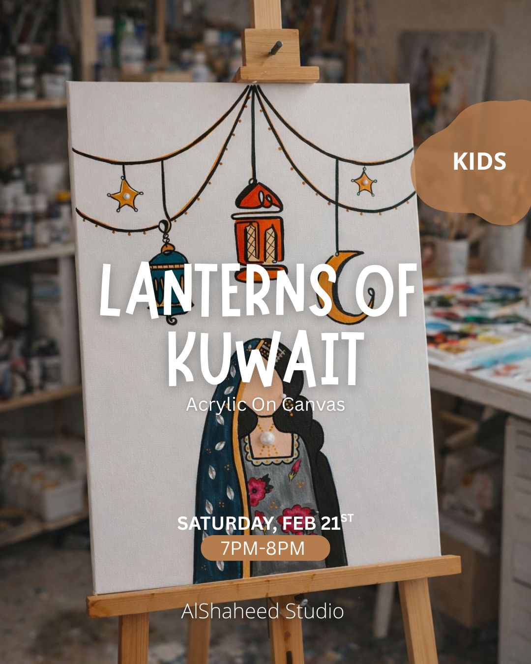 Saturday Kids Club - February 21st - From 7:00PM to 8:00 PM - Lanterns of Kuwait