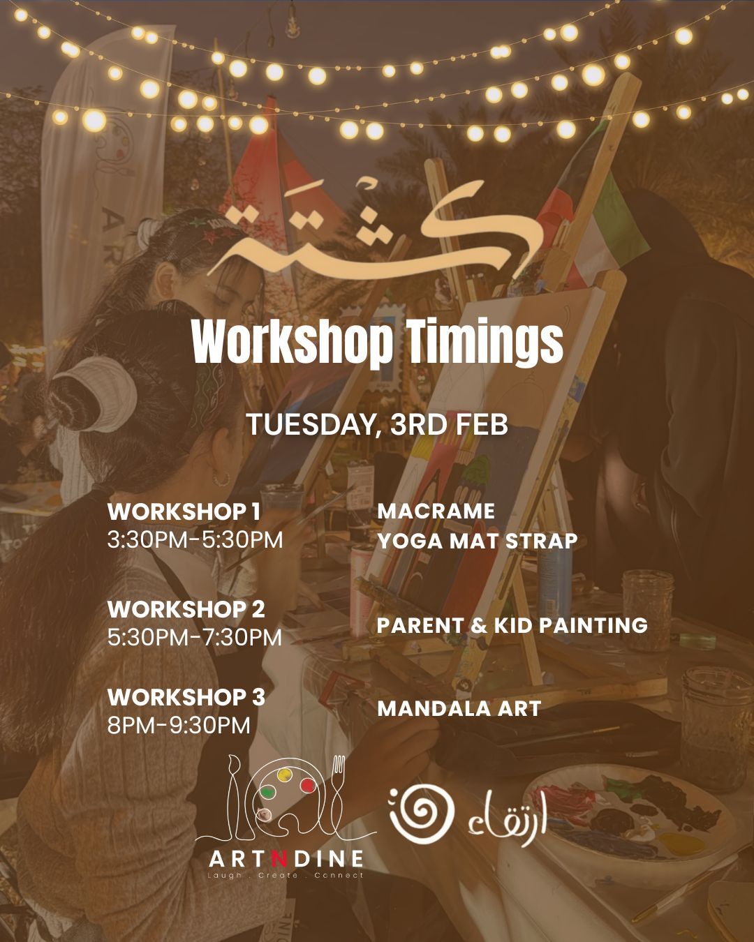 The Kashta Workshops - Tuesday 3rd Feb.