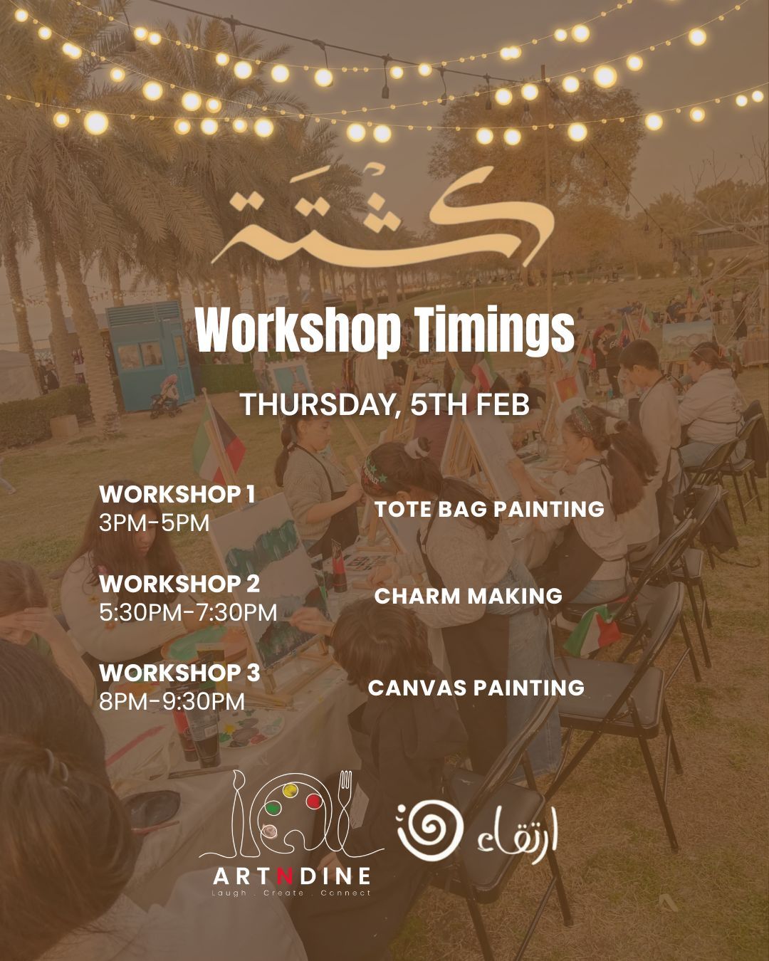 The Kashta Workshops - Thursday 5th Feb.