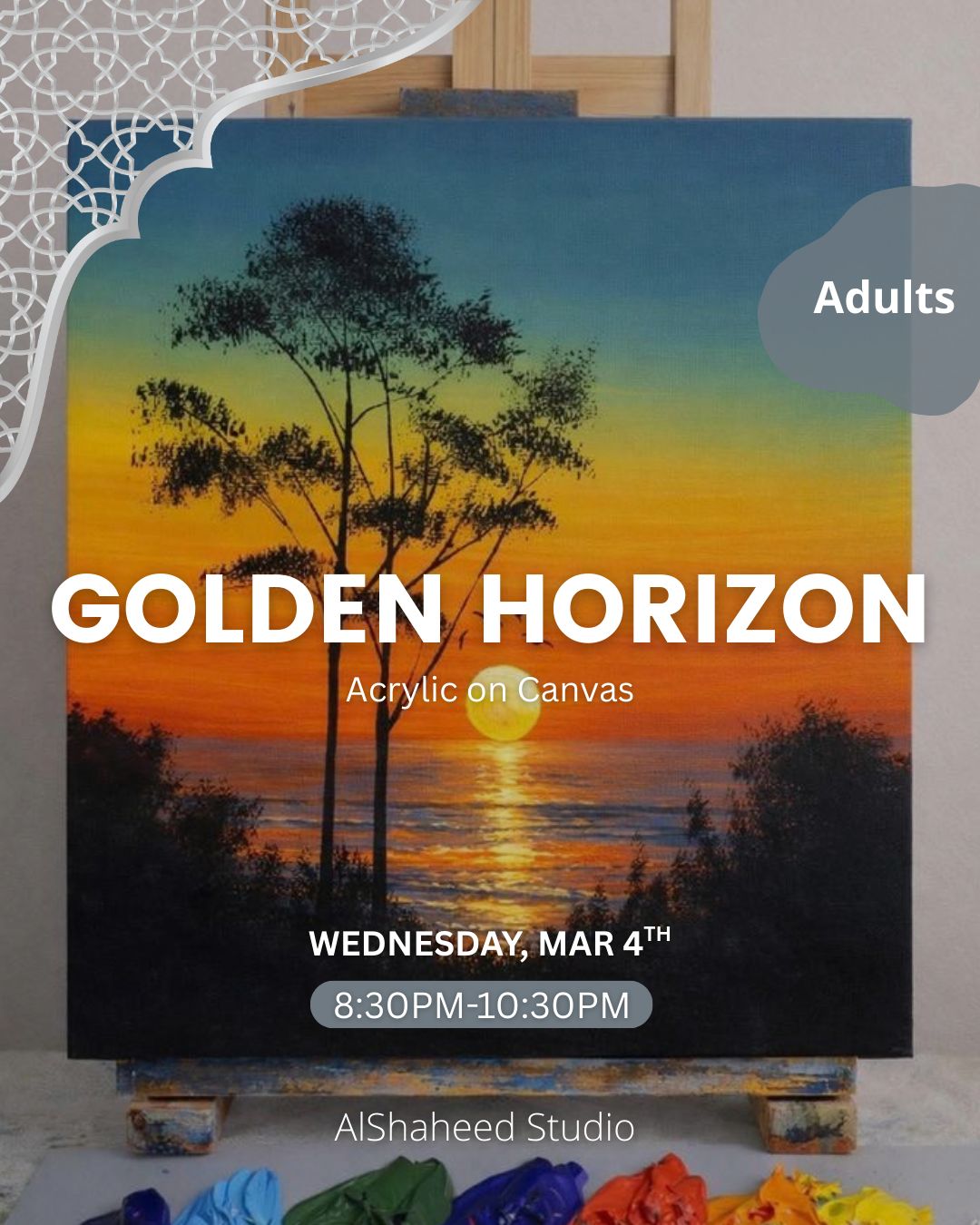 GOLDEN HORIZON - ARTISTIC NIGHT - WED. MAR 4TH, 8:30PM-10:30PM