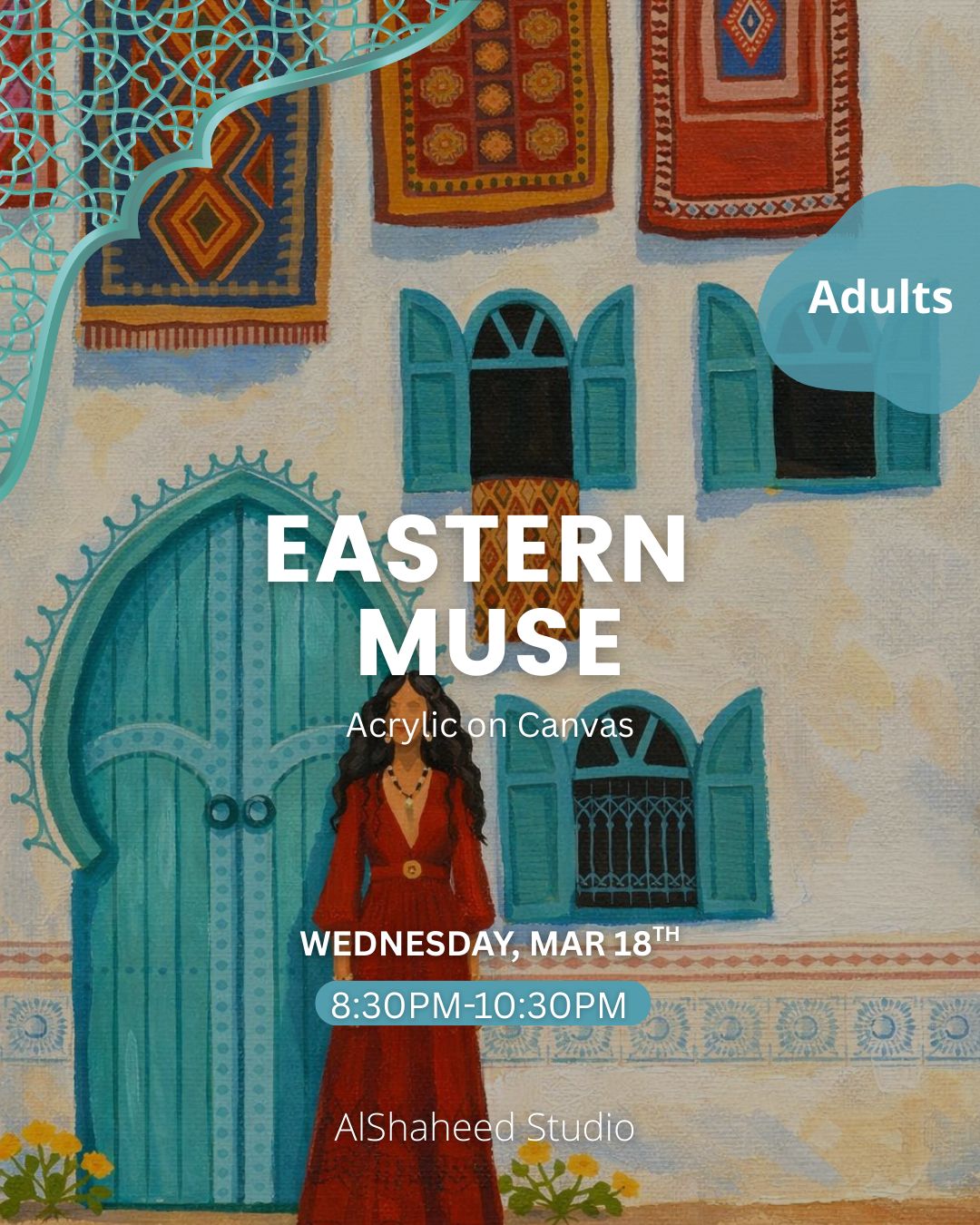 EASTERN MUSE - ARTISTIC NIGHT - WED. MAR 18TH, 8:30PM-10:30PM