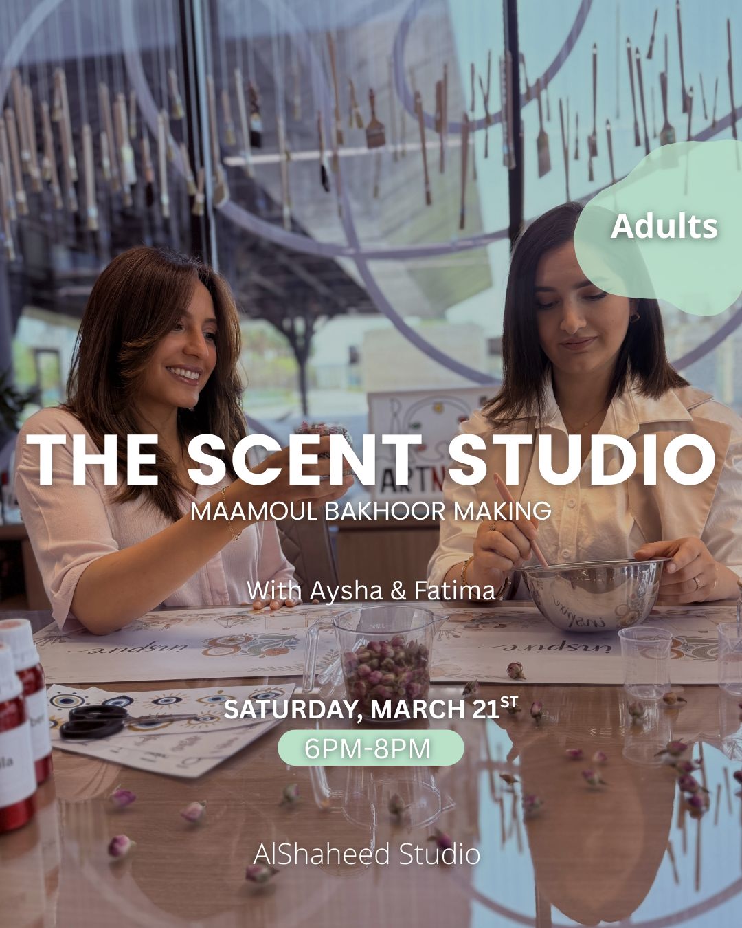 THE SCENT STUDIO - ARTISTIC NIGHT - SAT. MAR 21ST, 6:00PM-8:00PM