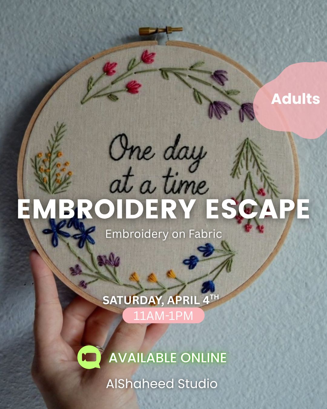 ONE DAY AT A TIME - ARTISTIC NIGHT - SAT. APRIL 4TH, 11:00AM-1:00PM ONE DAY AT A TIME - ARTISTIC NIGHT - SAT. APRIL 4TH, 11:00AM-1:00PM