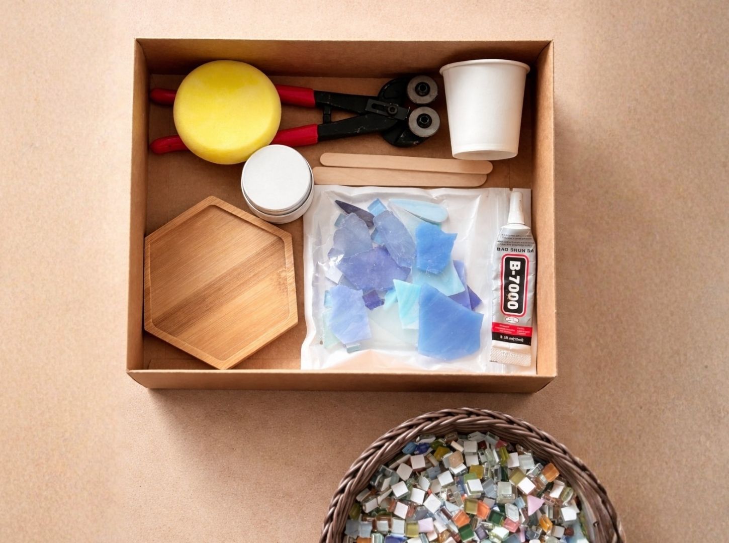 Mosaic Coaster Making DIY