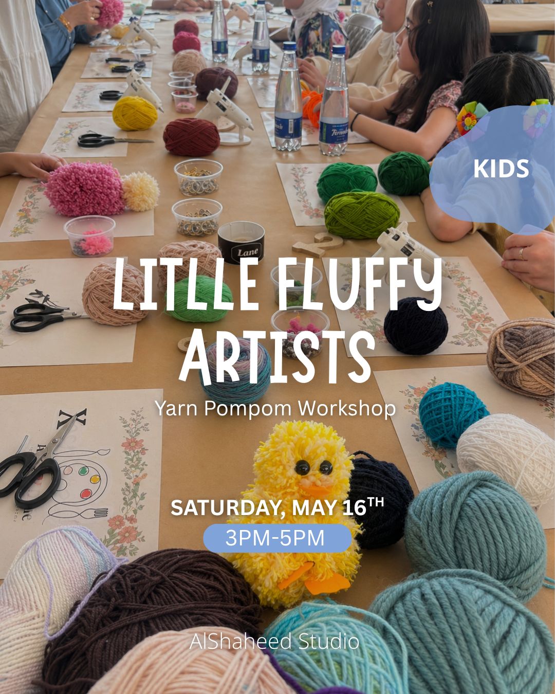 Saturday Kids Club - May 16th - From 3:00PM - 4:30PM - Little Fluffy Artists