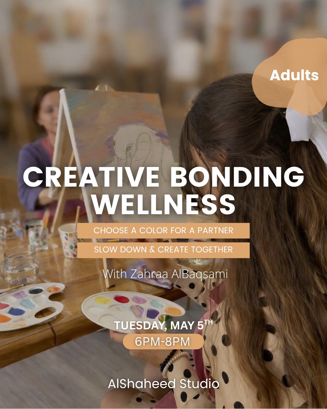 CREATIVE BONDING WELLNESS - ARTISTIC NIGHTS - TUES. MAY 5TH, 6:00PM-8:00PM